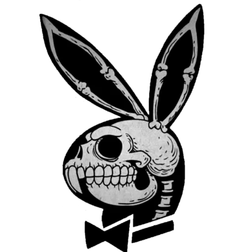sketch tattoo rabbit, playboy sketch, tattoo rabbit, tattoo angry hare, tatuagem de coelho tattoo