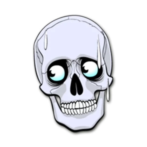 cranio, scull, schizzo, skull con gli occhi, lo scheletro con gli occhi