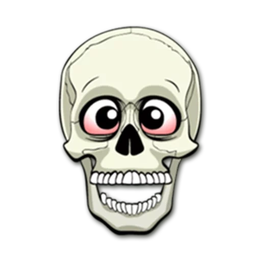 cráneo, calaveras, cráneo con ojos, esqueleto del cráneo, calavera sonriente