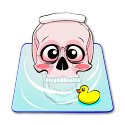 cráneo, cráneo de emoji, cráneo sonriente, iphone de cráneo emoji