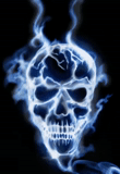 skull, skull, be filled with smoke, a living skeleton wallpaper