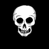 crâne, skull, gif skull, pixel du crâne