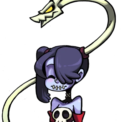 squigley, squigley skullgirls, skullgirls sprite, papel skullgirls skwigly, squigli skullgirls altura completa