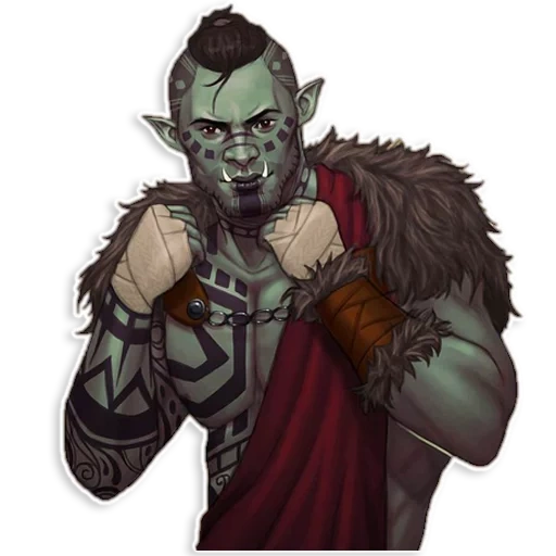 hedorcum dnd, personnages monstres, penorck moik dnd, orcs, heroes fantasy