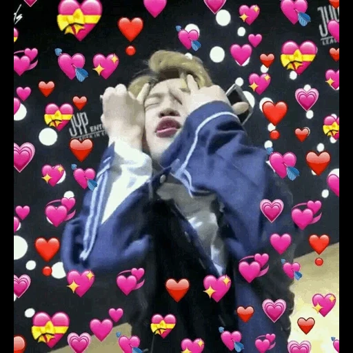 bts kpop, memes, te amo meme bts, namjun bts heart, felix stray kids heart