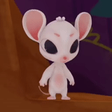 ratón shushik, ratón blanco, patrulla de cuento de hadas de shushik, ratón de patrulla de cuento de hadas, fairytale patrol mouse shushik
