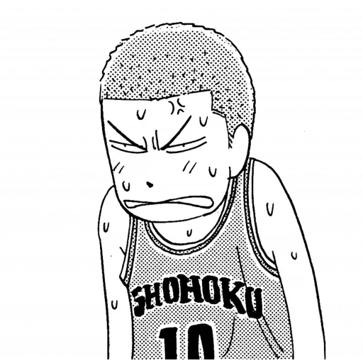 komik, diagram, anime komik, gambar anime, hanamichi sakuragi