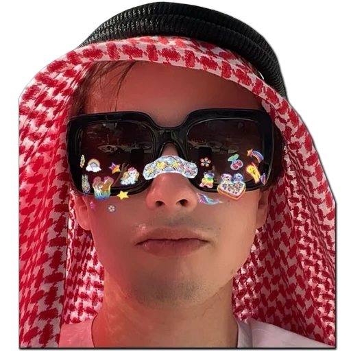 óculos de óculos, máscara de vidro, óculos árabes de arafatka, morgenstern girl