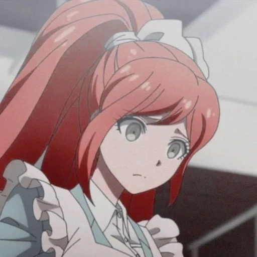 personagens de anime, anime dangganronpa, chisa yukizom monica, captura de tela de chisa yukizoma, capturas de tela de anime danganronpa