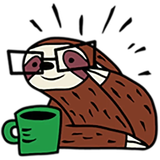 a sloth, sloth coffee