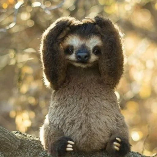 a sloth, milota sloth, a cheerful animal, a sloth animal, the cutest animal