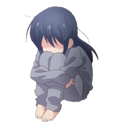 foto, kayako chan, início lento, garota de anime triste