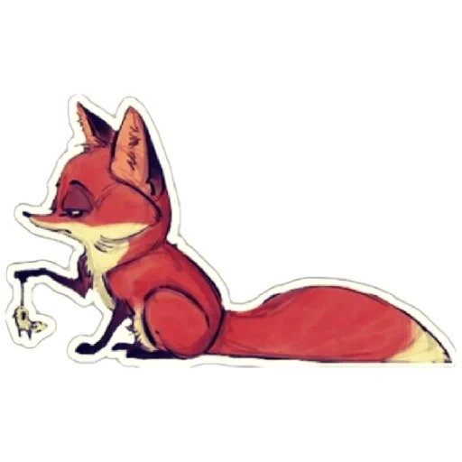 the fox, das muster des fuchses, cartoon fox, illustration of the fox, einfaches fuchsmuster