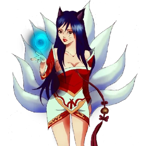 ahri league of legends, ahri, league of legends кицунэ