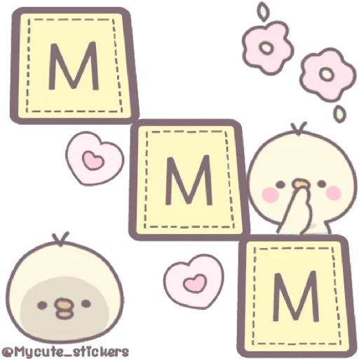 lovely, a lovely pattern, kavai's picture, sticker picture, cute pattern sticker