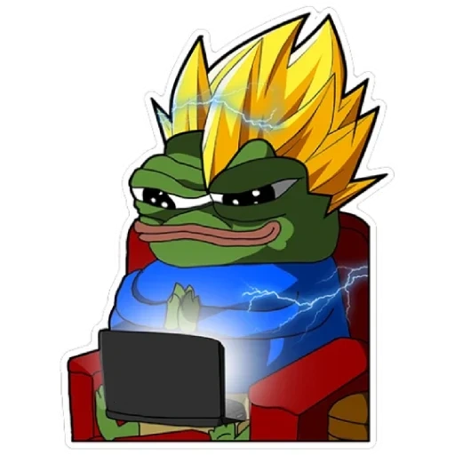 аниме, dio пепе, rare pepe, pepe goku, pepe super saiyan