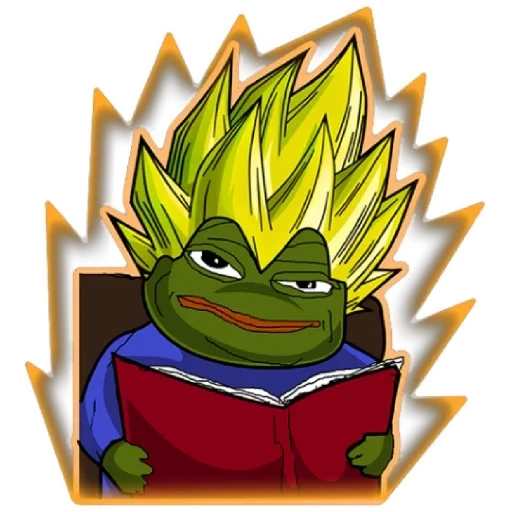 saiyan, rare pepe, pepe goku, pepe super sai yan, dragon ball z pepe