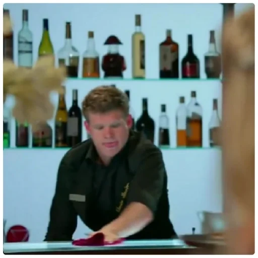 bartender, hombre, gente, espectáculo de barman, colton parker