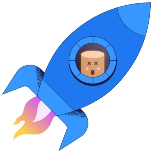 rocket, rocket, rast rocket, klipper rocket, beam rocket blue