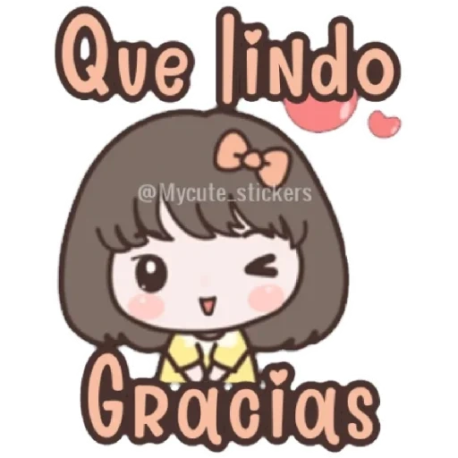 kawaii, imagen, calcomanías, lindos dibujos