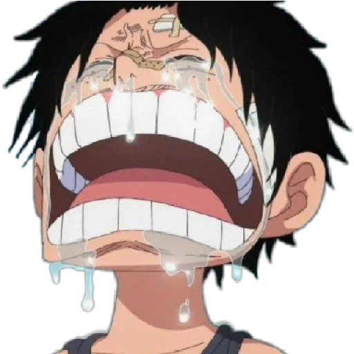 van pis, figure, van pis luffy, anime one piece, van pees luffy pleure