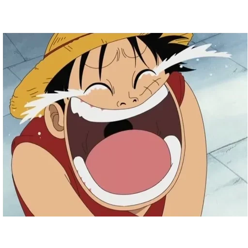 wang lufei, mankey de luffy, luffy van pease, van peith emotional luffy, van peis luffy laughs