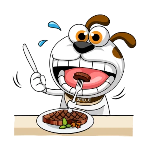 funny, smiling dog, the ryan steam show, cartoon dog, interesting cat vector