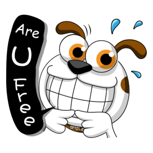 perro, broma, perro sonriente, perro de dibujos animados, gracioso escorpio