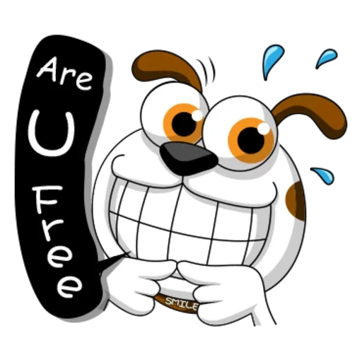 dog, funny, smiling dog, cartoon dog, funny scorpion