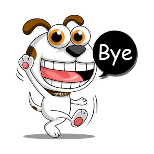 dog, funny, the otis dog, smiling dog, der ausdruck bye bye