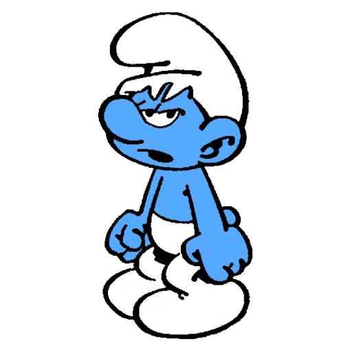 smurfs, smurf grumbling, evil smurf, smurfs of sketches, smurfic characters