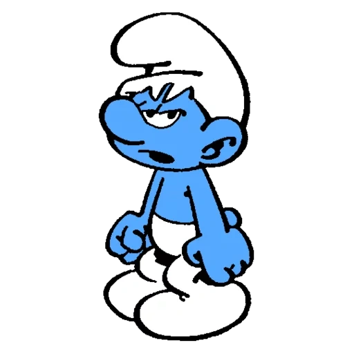 smurfs, smurf resmungando, smurf do mal, smurfs de esboços, caracteres smurfic