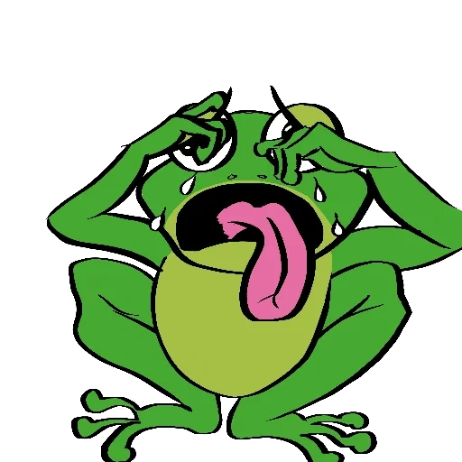 a from, katak, frog berteriak, katak hijau, katak yang ketakutan