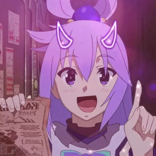 animación, konosuba, animación kangsuba, papel de animación, super dimensional neptuno ray