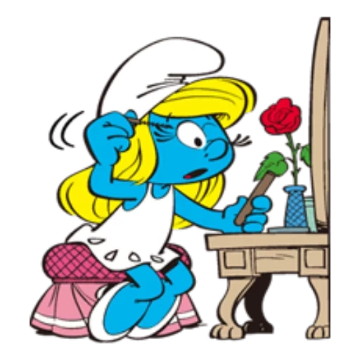 die schlümpfe, the smurfette, die schlumpffigur, schlumpf schlumpf böse, schlümpfe blumen schlümpfe