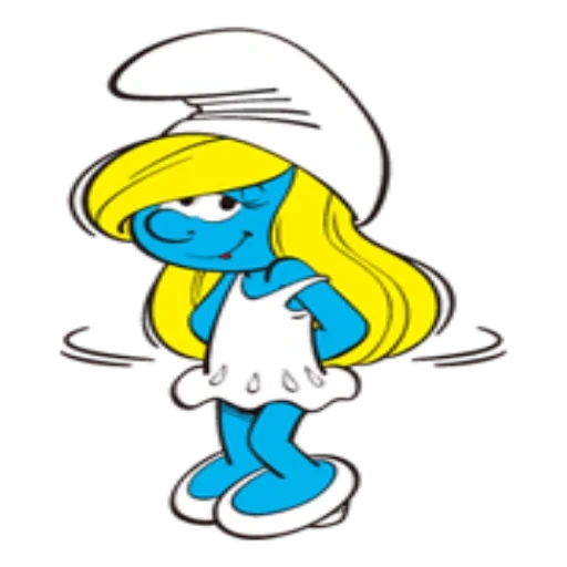 schtroumpfs, smurfetta, schurfette, caractères, smurfs smurfetta evil