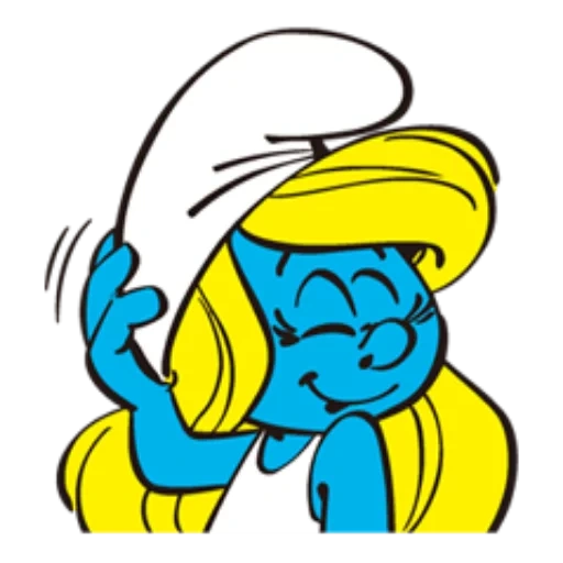 pitufo, smurfetta, dibujo de los pitufos, caracteres smurfic, smurfs animated series 1981 smurfetta