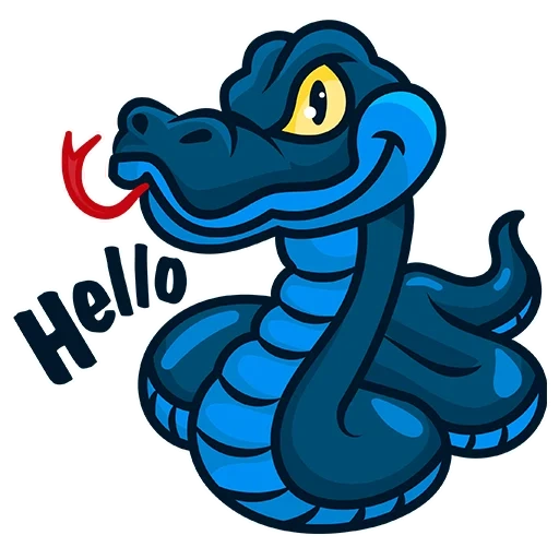 змея синяя стикер, змея стикер, стикеры телеграмм snake, логотип змеи, значок змеи