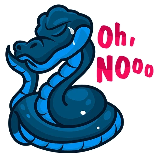 stickers of telegrams snake, snake blue steak, snake icon, snake styker, stick snake