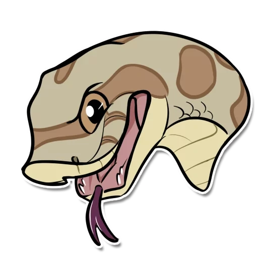 serpent, garçon, tête de serpent, emoji python, yokai pandanoco