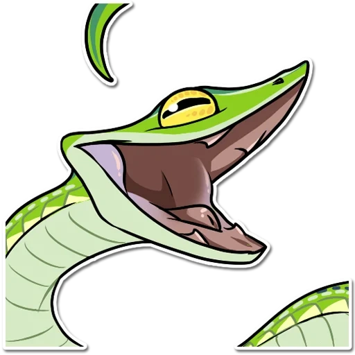 die schlange, das krokodil logo, snake fan comics