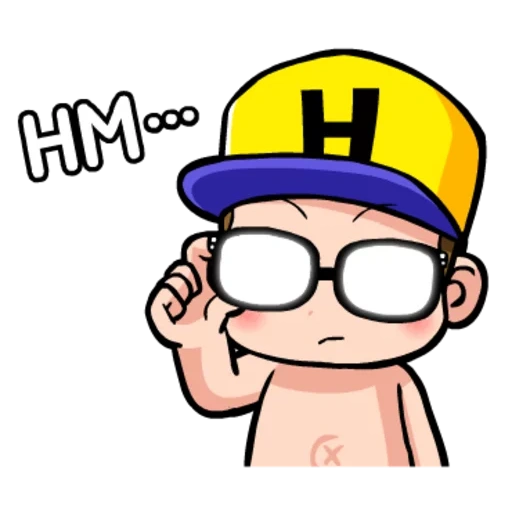 anime, man, beautiful stickers, stickers, boy in cap animation