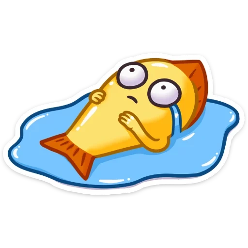 snoppy fish stickers, fish sticker, snoppy stickers, stickers for whatsapp, goldfish style
