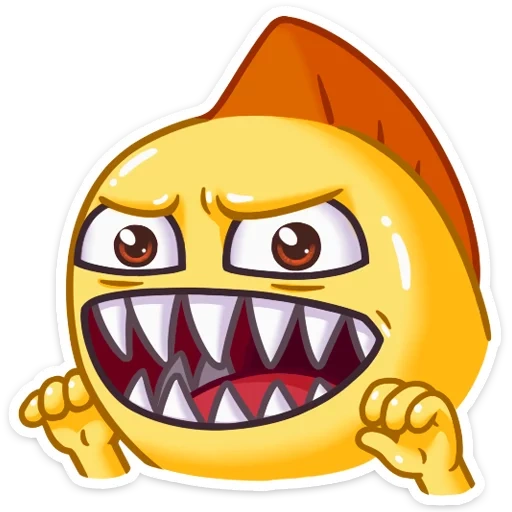 snoppi stickers, smiley stickers, set of stickers, stickers, evil smile with teeth