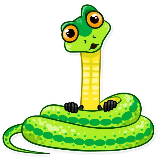 serpent, enfants serpents, serpent, serpent de dessin animé, le dessin animé du serpent est mignon