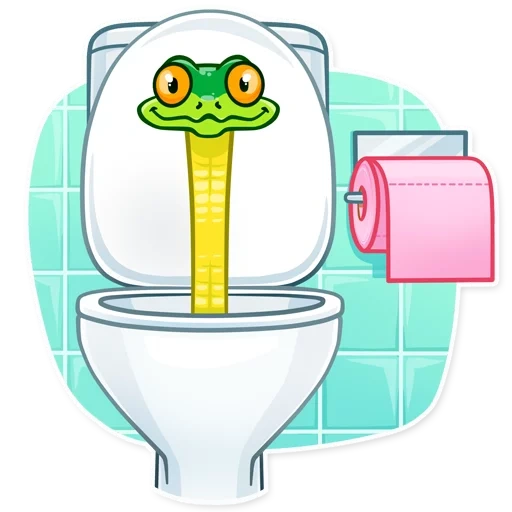 banheiro, lavando o banheiro, cobra sorrateira, desenho do banheiro, banheiro de crocodilo