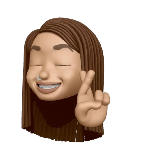 garota emoji com mão, memoji raiva, digite uma solicitação, spam, emoji girl