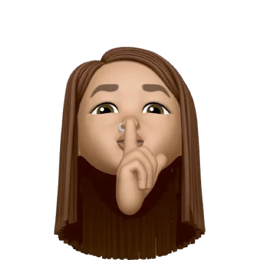 ragazza emoji con capelli castani, adesivi per whatsapp cool, ragazza emoji, emoji, adesivi telegramma