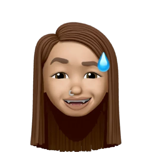 webinar, emoji wajah di iphone, emoji face, emoji girl with brown hair, emoji face