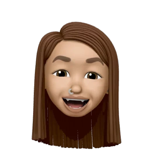 emoji girl with brown hair, emoji, pauli e animoji, emoji com cabelos longos, memoji girl